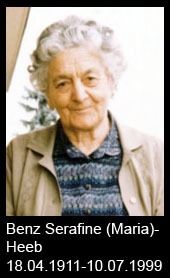 Benz-Serafine-Maria-Heeb-R-1911-bis-1999
