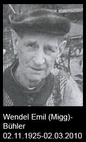 Wendel-Emil-Migg-Bühler-Tb-1925-bis-2010