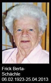 Frick-Berta-Schächle-1923-bis-2013