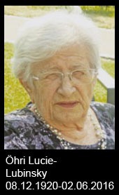 Öhri-Lucie-Lubinsky-1920-bis-2016