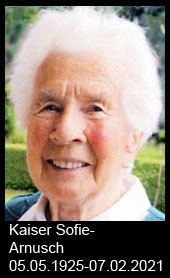 Kaiser-Sofie-Arnusch-1925-bis-2021
