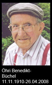 Öhri-Benedikt-Büchel-1910-bis-2008