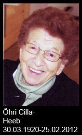 Öhri-Cilla-Heeb-1920-bis-2012