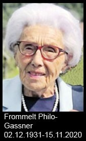 Frommelt-Philo-Philomena-Gassner-1931-bis-2020