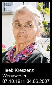 Heeb-Kreszenz-Wenaweser-1911-bis-2007
