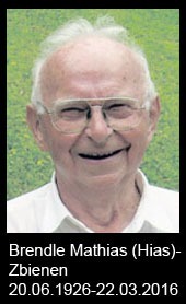 Brendle-Mathias-Hias-Zbienen-1926-bis-2016