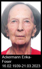 Ackermann-Erika-Foser-1939-bis-2023
