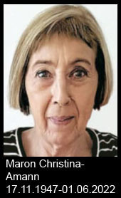 Maron-Christina-Amann-1947-bis-2022
